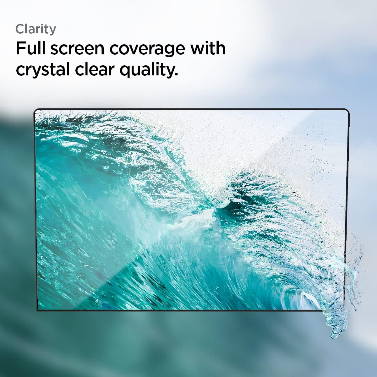 Spigen Tempered Glass Screen Protector [GlasTR Slim] Designed for MacBook Pro 16 inch (M5 Pro / M5 Max / M4 series / M3 series / M2 series / M1 series) | (M5 Max 2026 / M4 Series / M3 Series / M2 Series / M1 Series), Full Coverage, Crystal Clear Protection with Black Edge